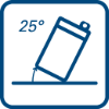 Flexible mounting - up to 25°